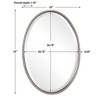 Uttermost Sherise Brushed Nickel Oval Mirror - image 3 of 4