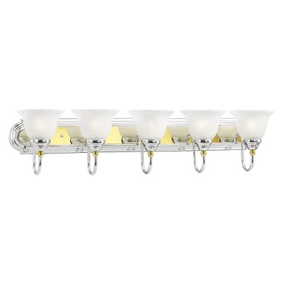 Livex Lighting Belmont 5 - Light Vanity in  Polished Chrome