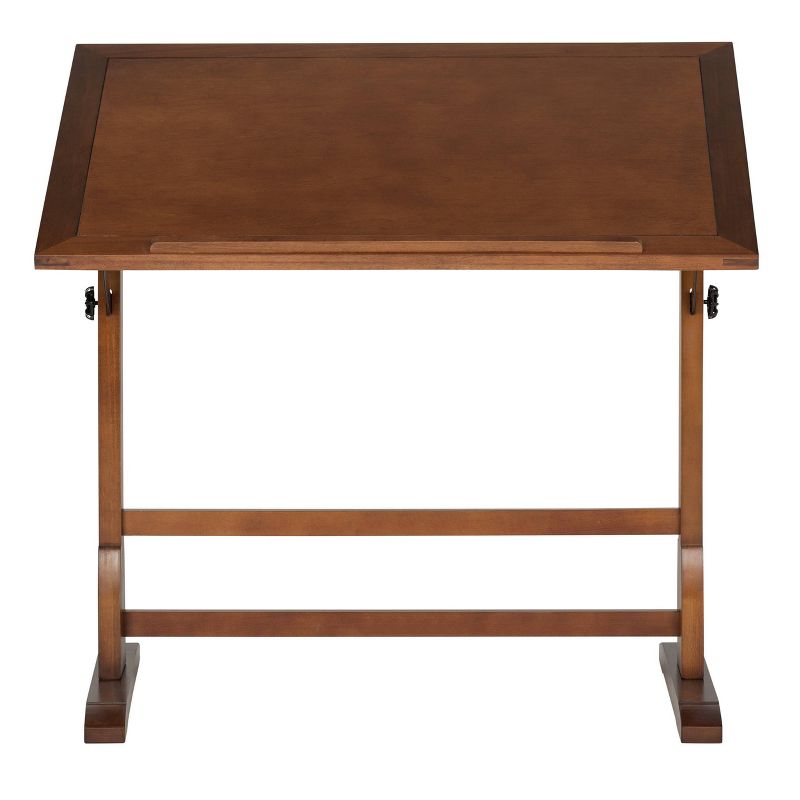 42&#34; Canvas &#38; Color Retro Wood Table Rustic Oak - Studio Designs, 4 of 10