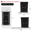 Under Cabinet Pull Out Trash Can Holder,Under Kitchen Sink Waste Container Slide Out Shelf for 30 Liter Recycling Bin, Trash Can Not Included - 2 of 4