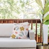 18"x18" Deny Designs Menina Lisboa Spring Colorful Flowers Square Outdoor Throw Pillow Blue - 3 of 4