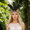 Unique Bargains Women's Feather Elastic Band Headband 1 Pc - 2 of 4