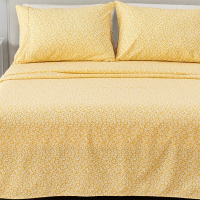 Winter Floral Brushed Microfiber Sheet Set - Great Bay Home