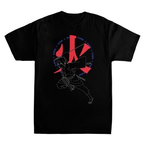 Naruto Shippuden Fire Men's Black T-Shirt - 1 of 2