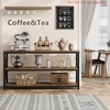 Entryway 55.1 * 13.4 * 30 Inch Console Table, 3-Tier Entryway Table w/ Open Shelves, Entryway Table with Storage, Living Room Tables - 3 of 4