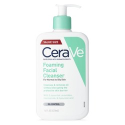 CeraVe Foaming Facial Cleanser for Normal to Oily Skin - 16 fl oz