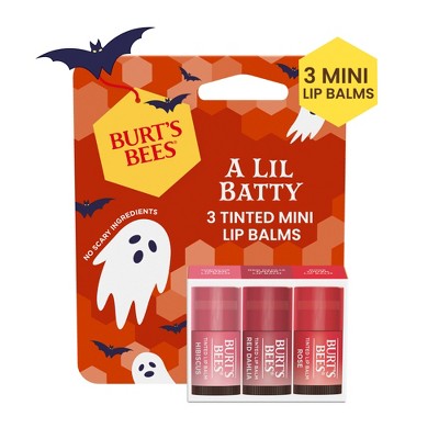 Image of Burt's Bees Halloween Tinted Lip Balms Value Pack - Hibiscus/Rose