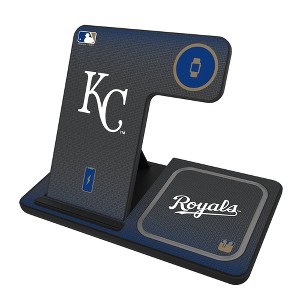 Keyscaper MLB American League Teams Linen 15-Watt 3 in 1 Charging Station - 1 of 4