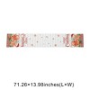 Unique Bargains Christmas Table Runner Gingerbread Man Polyester Red White Yellow 71x14 Inch 1 Pc - 3 of 4