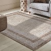Modern Rug Thin Washable Non-Slip Geometric Border Low Pile Foldable Soft Non-Shedding Indoor Accent Carpet - 4 of 4