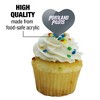 Portland Secondary Logo Heart Love Cupcake Picks Toppers Decoration Set of 6 - 3 of 4