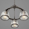 Progress Lighting Judson 3-Light Chandelier, Antique Bronze, Schoolhouse Globe Shade - image 3 of 4