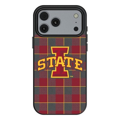 NCAA Big 12 Universities Plaid MagSafe Compatible Cell Phone Case for Apple iPhone 17 Series