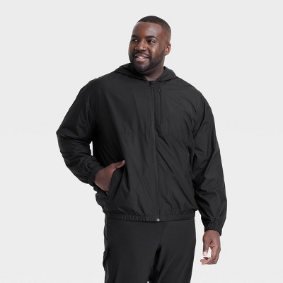 Men's Big Windbreaker Jacket - All In Motion™ Black 3XL