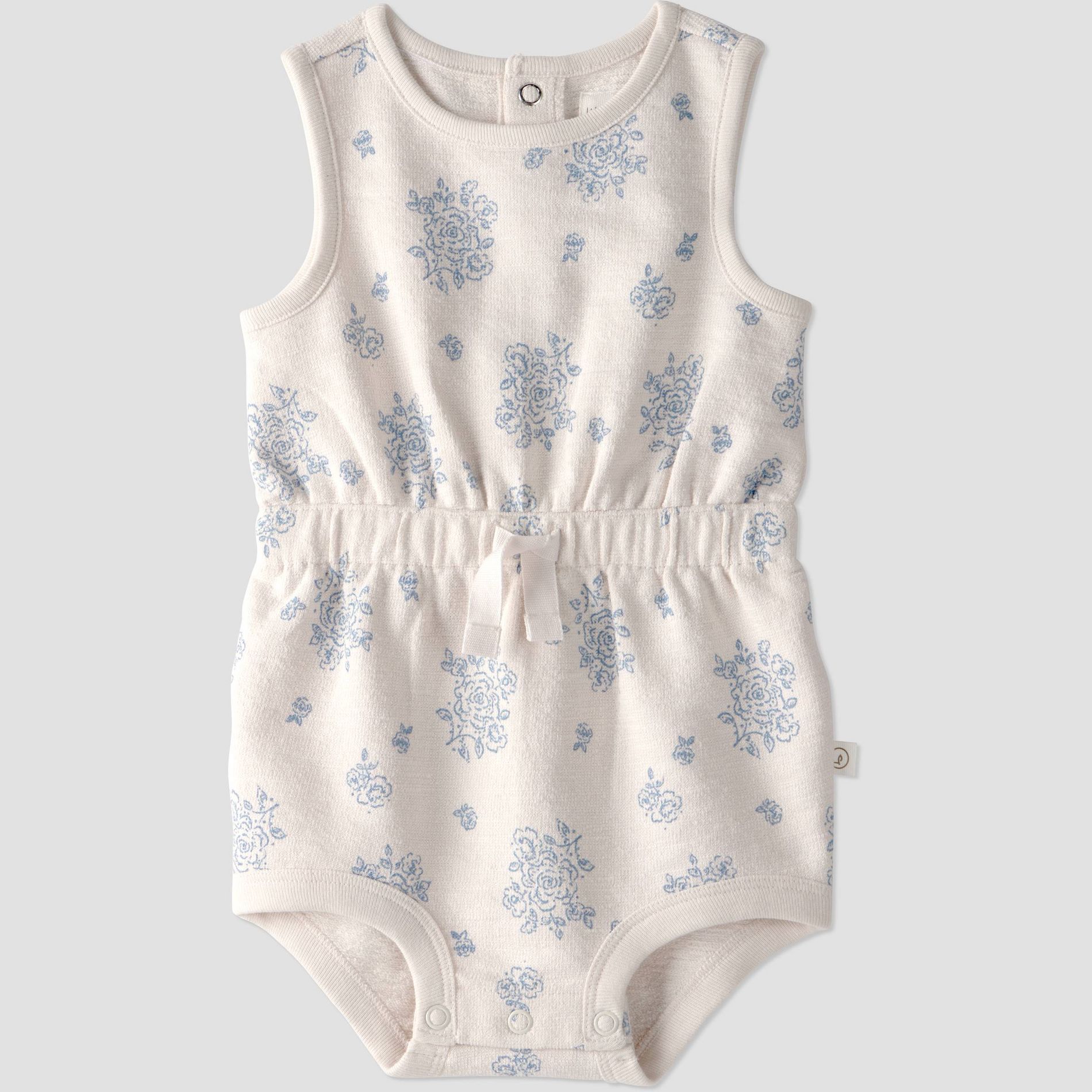 Little Planet by Carter's Baby Girls' Organic Floral Knit Bubble - Ivory