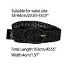 INSPIRE CHIC Women's Skinny Metal Buckle Braided Woven Dress Waist Belts - 3 of 4
