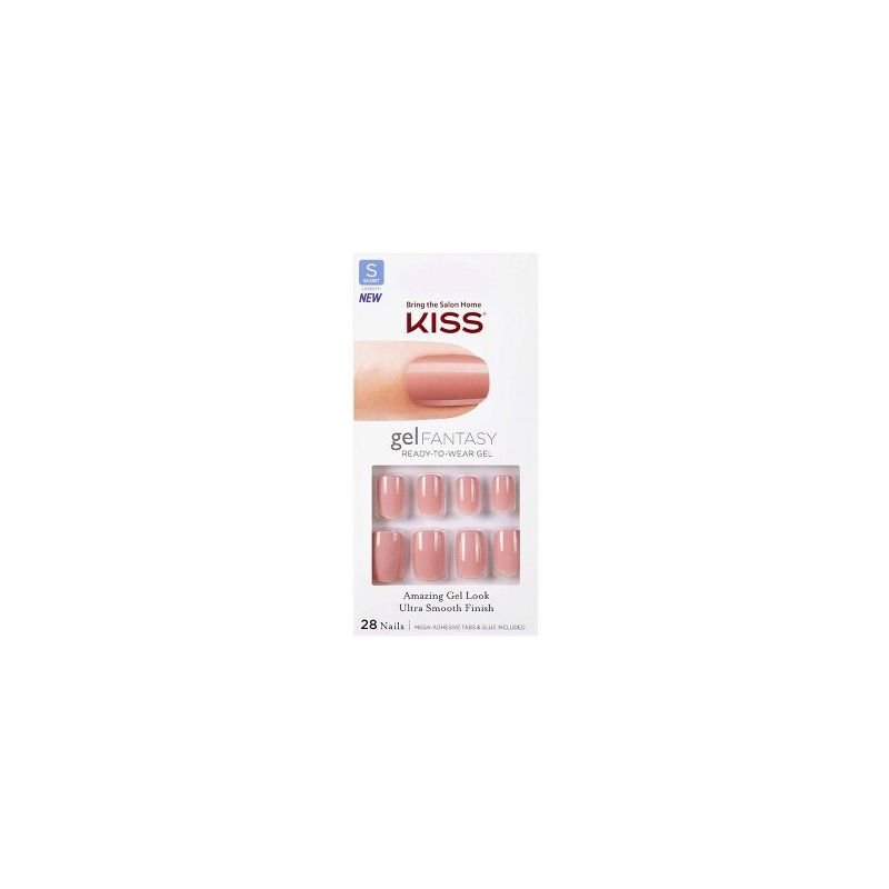 KISS Gel Fantasy Ready-To-Wear Fake Nails - Pink  - 28ct, 1 of 13