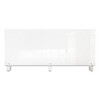 Ghent Clear Partition Extender with Attached Clamp, 48 x 3.88 x 18, Thermoplastic Sheeting - 3 of 3