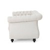 Somerville Traditional Chesterfield Loveseat - Christopher Knight Home - 4 of 4