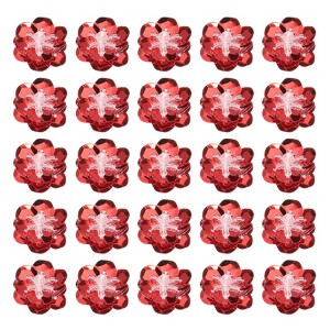 Unique Bargains Iron On Durable DIY Clothing Sequin Bead Flowers Patches 50 Pcs - 1 of 4