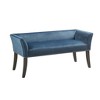 NicBex Accent Nailhead Trim Ottoman Bench with Back & Flared Arms,Upholstered Bedroom Bench Shoe Bench for Living Room,Bedside - 2 of 4