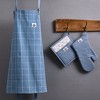 Design Imports Apron, Oven Mitt & Potholder Kitchen Set/3, Dusty Blue - 3 of 4
