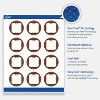 Avery Labels, 2" Diameter, Gold-Red-Green Plaid, Matte, 120ct - 3 of 4