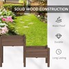 Okak Solid Wood Raised Garden Bed with 3 Planter Boxes, Elevated Wooden Plant Stand with Drainage Holes for Vegetables, Herbs, Flowers - 2 of 4