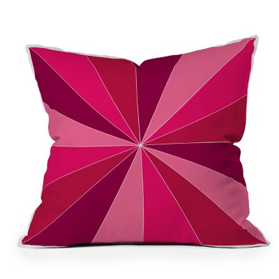 16"x16" Caroline Okun Viva Magenta Square Throw Pillow Pink - Deny Designs: Decorative, Indoor, Zippered, Machine Washable