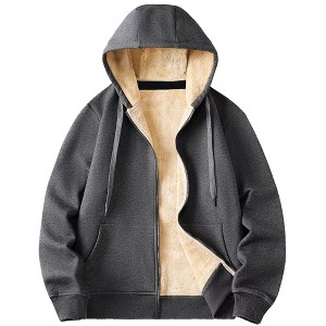 Rudoplh  Men's Modern Fit Heavyweight Hoodie With Faux Shearling Lining - 1 of 1