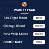 Victor Allen's Coffee Across America Variety Pack (Seattle Dark, New York Select, Chicago Blend, Las Vegas Roast), 96 Ct, SSC Pods for Keurig Brewers - 2 of 4
