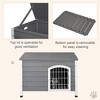 UbMelt Outdoor Dog House with Lockable Door Wooden Puppy Cage Kennel with Openable Top & Removable Bottom for Small Medium Dogs,Dark Gray - 4 of 4