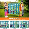 Costzon Giant 4-in-a-Row Game, Jumbo 4-to-Score Set with 42 Rings & Quick-Release Slider, Indoor/Outdoor Plastic Game for Kids & Adults (4ft x 3.5ft) - 2 of 4