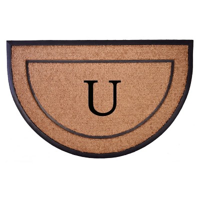 Calloway Mills 106573048U The General Monogram Doormat 30 In. x 48 In. Letter U