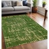 Green Abstract Non Skid Area Rug - 2 of 4