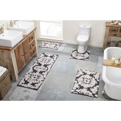 Medallion Collection 100% Cotton Tufted Bath Rug Set of 4 - Better Trends