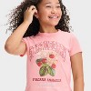 Girls' Strawberry Graphic Baby T-Shirt - Pink - 2 of 4