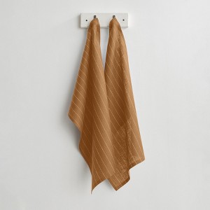 Solino Home Striped Linen Kitchen Towels | Pinstripe - 1 of 4