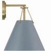 Crystorama Lighting Xavier 1 - Light Sconce in  Vibrant Gold/Blue - 3 of 4