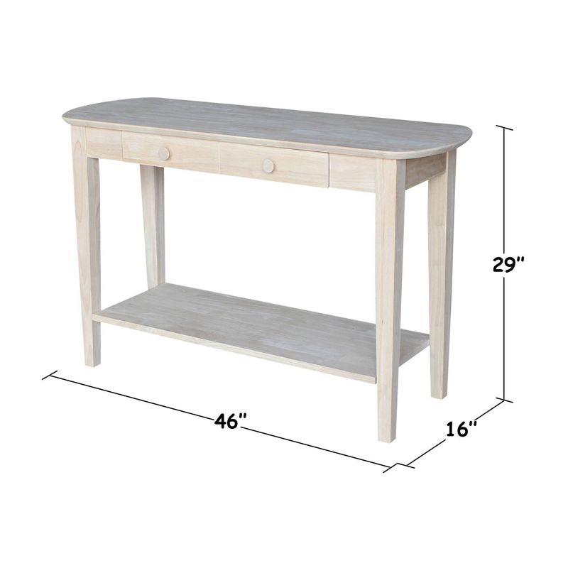 Philips Oval Sofa Table Unfinished - International Concepts, 5 of 13