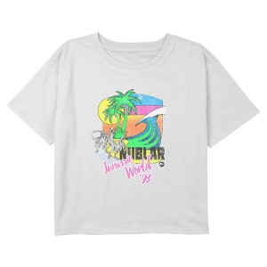 Girls Jurassic World Distressed 93 Retro Nublar T Shirt - 1 of 3