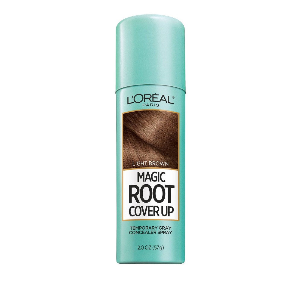 Photos - Hair Dye LOreal L'Oreal Paris Magic Root Cover Up - Light Brown - 2.0oz 