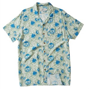 Men's Men Vintage Hawaiian Batik Print Shirt - Grayers - 1 of 4
