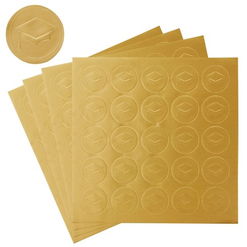 Gold Foil Envelope Seals (Qty. 25 Seals), Graduation Supplies