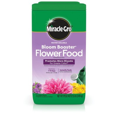 Miracle-Gro Water Soluble Bloom Booster Flower Food, 5lb