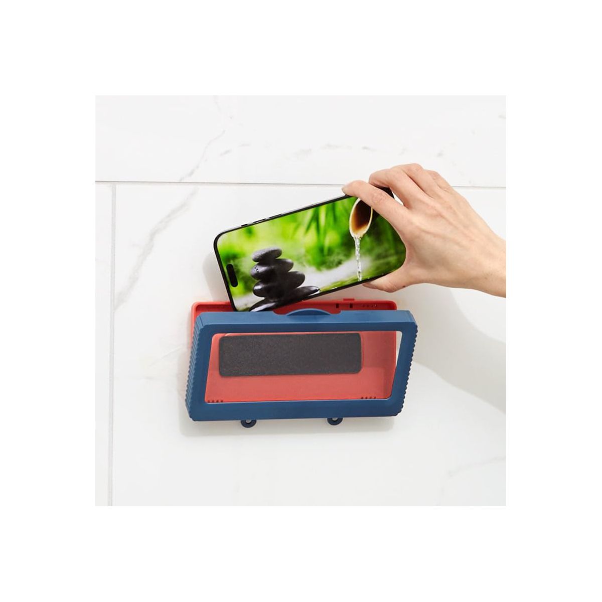 The Lakeside Collection Shower Phone Holder Touch Screen Waterproof and Wall Mounted - - thumbnail 6