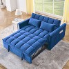NicBex 54" Loveseat,Modern Pull-Out Velvet Loveseat Sofa with Adjustable Backrest,Convertible Couch for Living Room,Apartment - 3 of 4