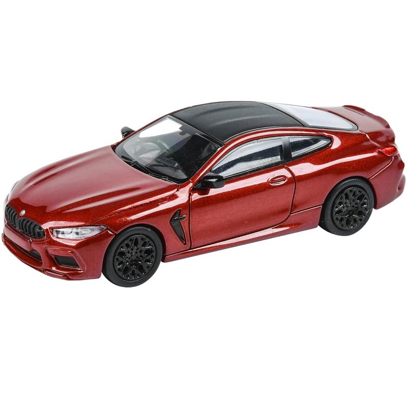 BMW M8 Coupe Motegi Red Metallic with Black Top 1/64 Diecast Model Car by Paragon, 2 of 4