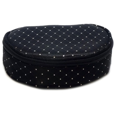 Speert Evening Star Designer Purse Cosmetic Zippered Bag Style 4072 (BLACK)