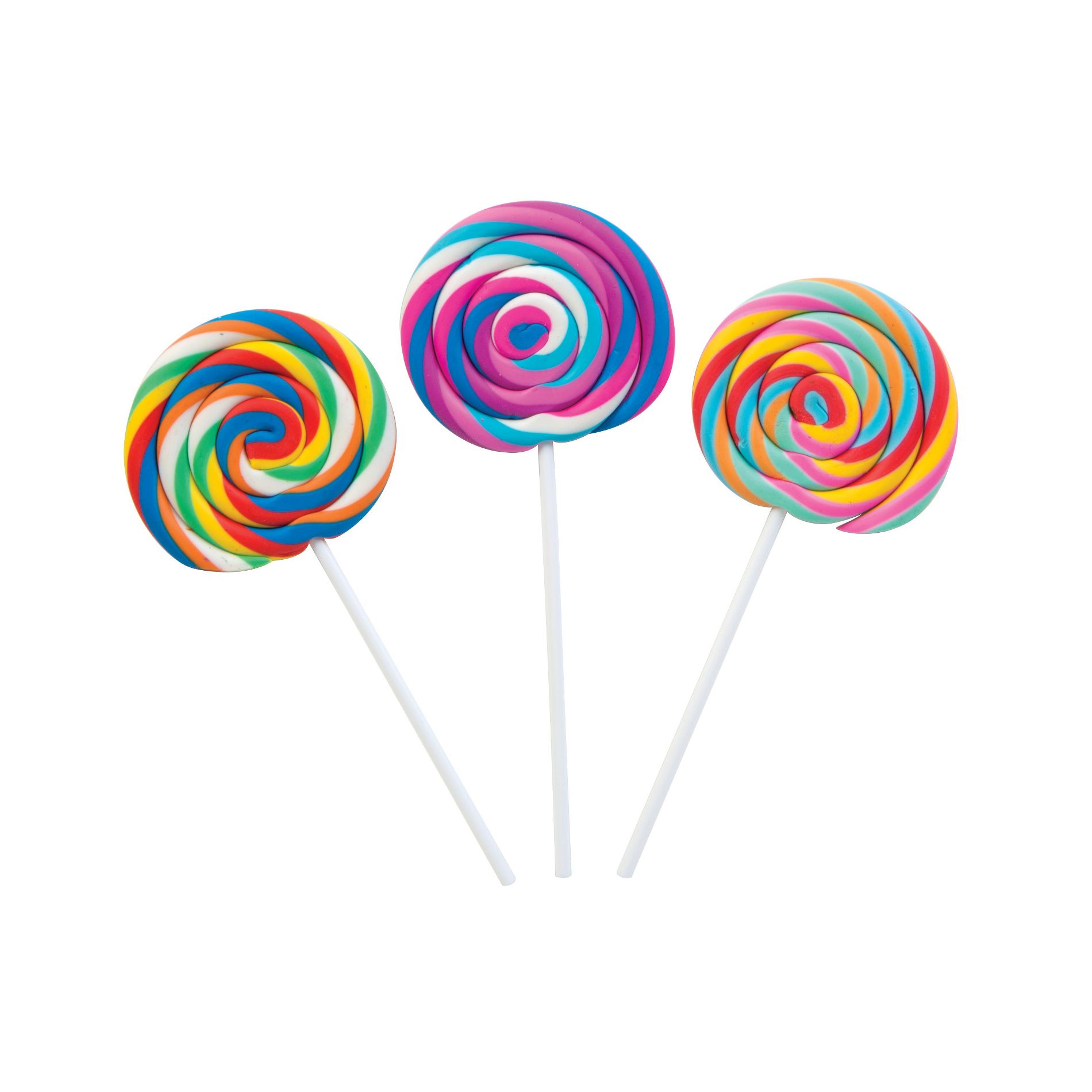 Geddes Scented Swirl Pop Erasers - 24 per tub